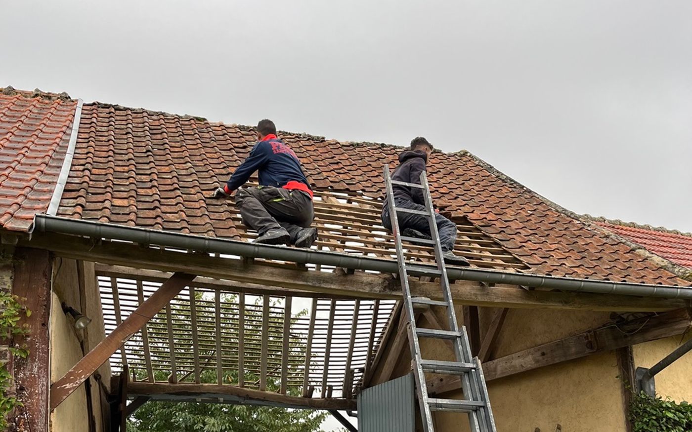 Réparation toiture avant travaux à Gisors